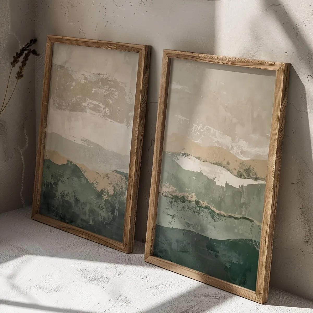2 unids cuadros montañas lienzo abstracto póster impreso arte minimalista moderno impresión decoración del hogar arte de la pared cartel