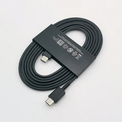 Cargador Samsung de 45 W, adaptador de carga superrápida de 1,8 M, tipo C, para Galaxy S24, S23, S22, S21, S20, Note 20, Ultra 10, Z Flip Fold 6, 5, 4, 3 y 2