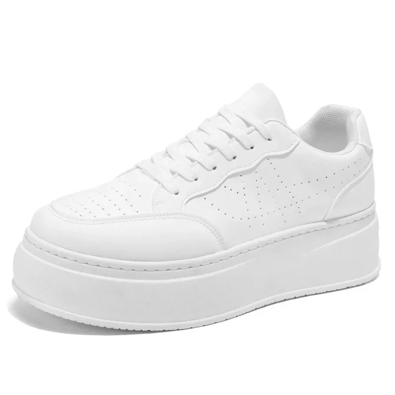 Zapatos deportivos transpirables de alta calidad para hombre, calzado informal de moda con parte inferior gruesa