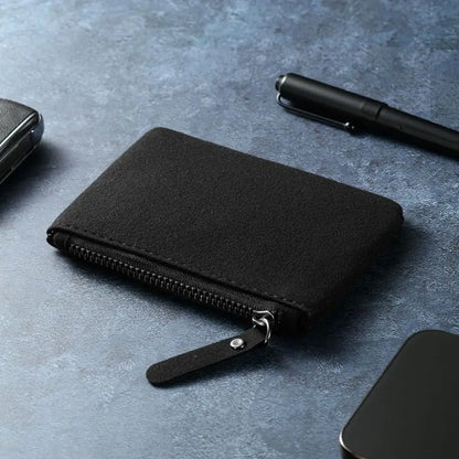 Mini billeteras de PU a la moda, monederos, tarjetero, monedero, bolsa de cambio con cremallera para hombres y mujeres