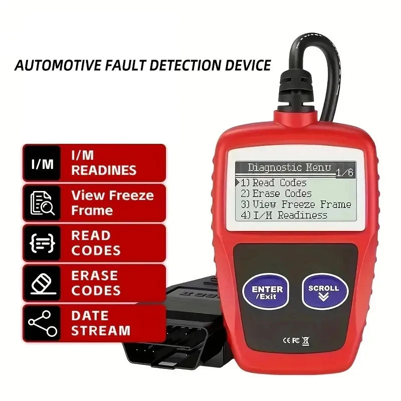 1pc Universal Version Car Fault Diagnostic Instrument Clear Fault Codes Obd2 Diagnostic Scan Tools