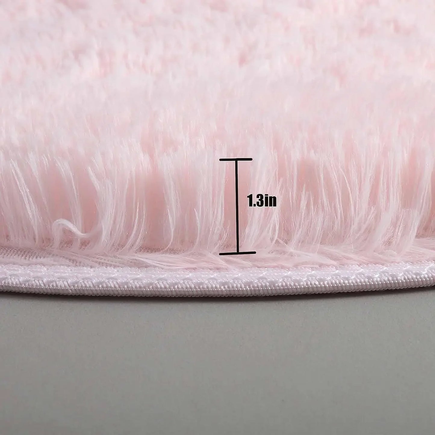 Tapis rond en peluche super doux, tapis blancs moelleux pour salon, décoration intérieure, chambre à coucher, chambre d'enfants, salon, tapis à poils épais