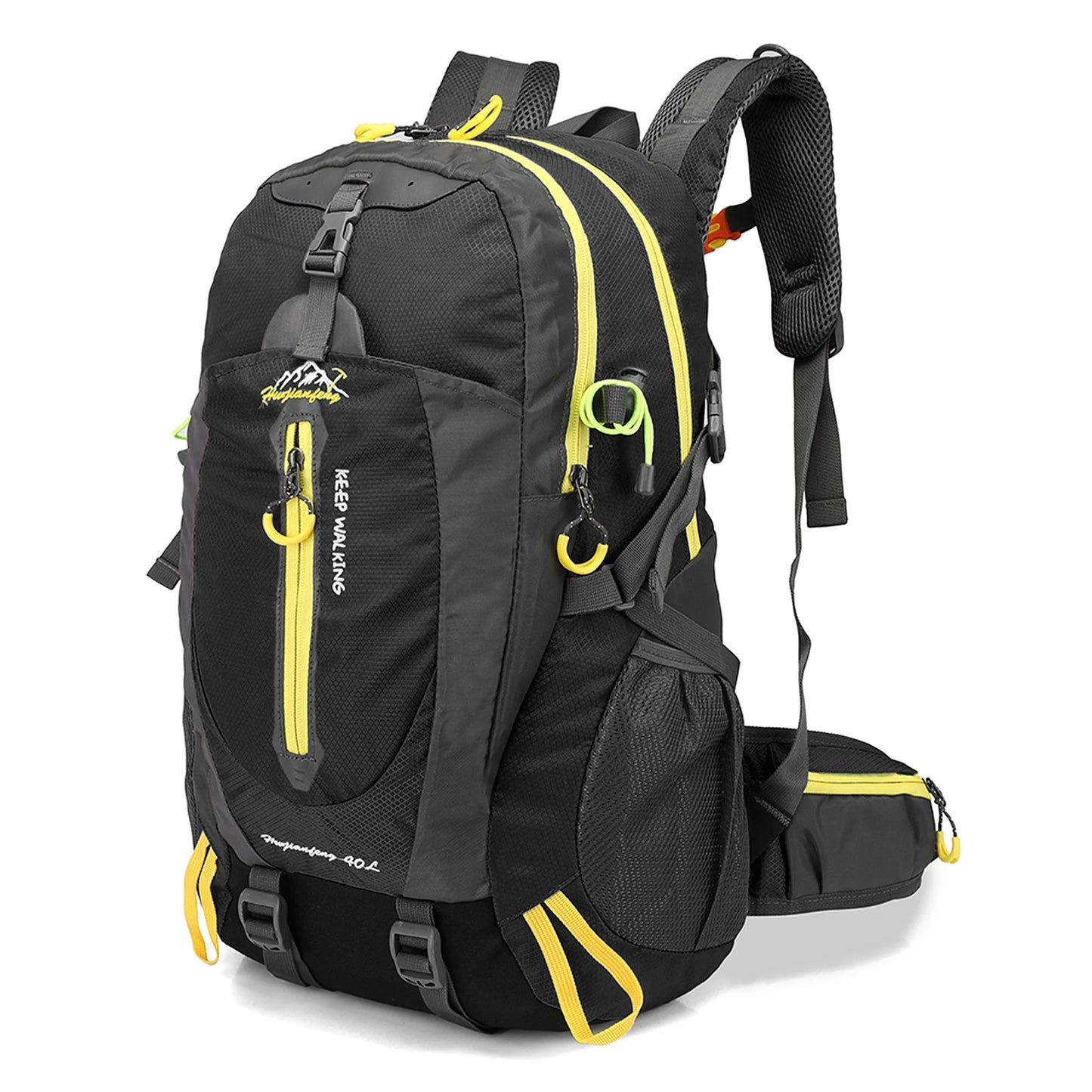 Mochila de viaje resistente al agua de 40L, mochila para acampar, senderismo, portátil, senderismo, escalada, bolsas traseras para hombres y mujeres