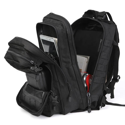 Mochila táctica de 35 litros, mochila de asalto Molle para hombres y mujeres, mochilas para viajes, camping, caza y senderismo