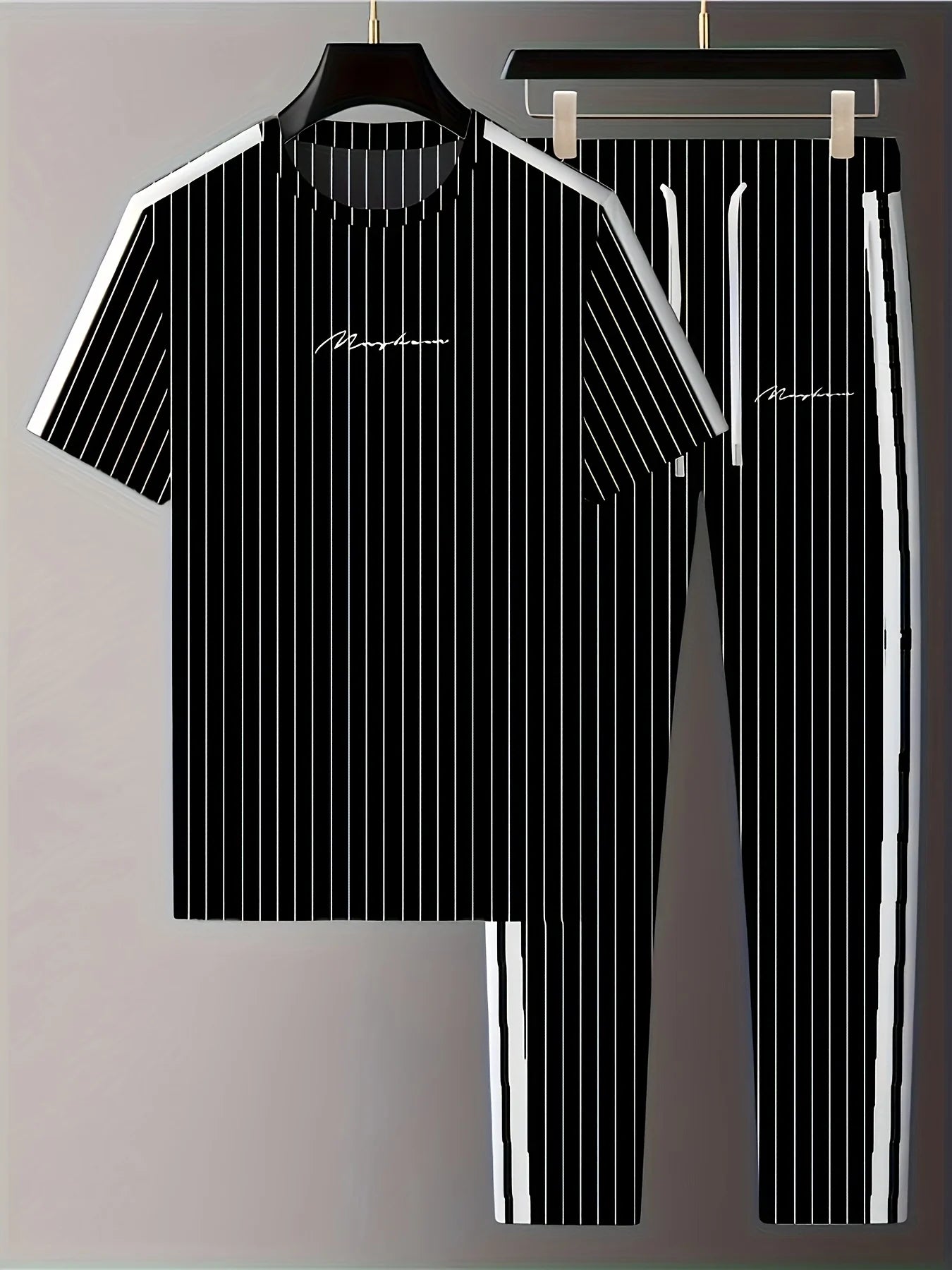 Un nuevo conjunto de ropa de calle de verano  para hombre con estampado