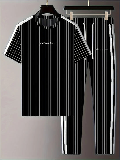 Un nuevo conjunto de ropa de calle de verano  para hombre con estampado