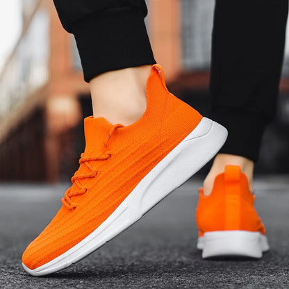 2024 Professional Men Women Running Shoes High Quality Orange Lightweight Breathable Outdoor Sports Shoes