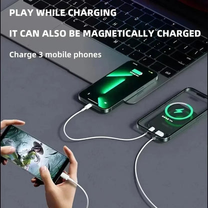Cargador inalámbrico rápido Xiaomi de 100.000 mAh con batería externa magnética Magsafe para iPhone, Huawei y Samsung.