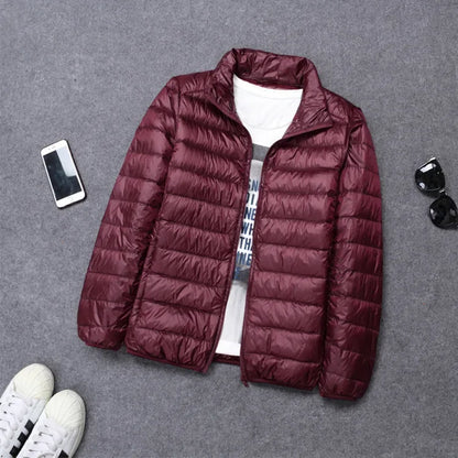 abrigo ligero con capucha acolchado de algodón para hombres chaqueta de algodón