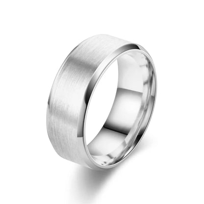 Classic 8mm Tungsten Ring for Men 6 Colors Brushed Stainless Steel Surface Women Ring Wedding Band Couple Jewelry Accessories 