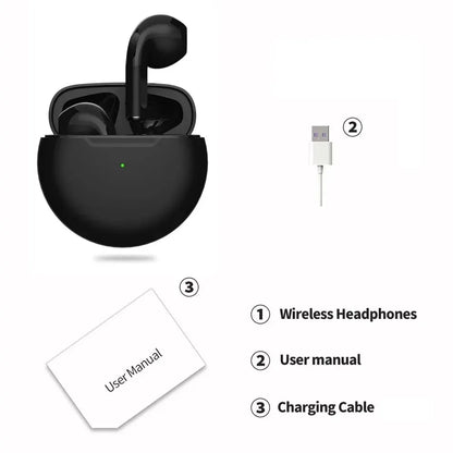 Auriculares inalámbricos Air Pro 6 TWS originales con Bluetooth 5.3, miniauriculares con micrófono y estuche de carga para Xiaomi y iPhone.