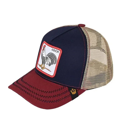 Gorra de béisbol bordada unisex, gorra de tiburón, gorra de animal, gorra de león, gorra de tigre, gorra de gallo, gorras de granja, gorras casuales, gorra de protección solar