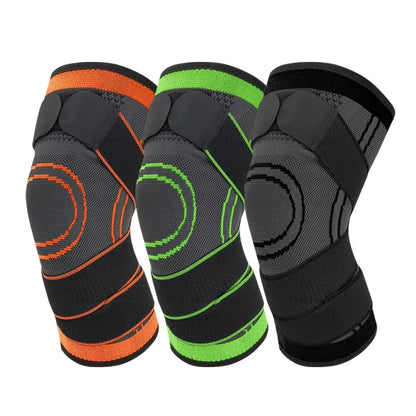 Rodilleras de compresión para hacer ejercicio, rodilleras deportivas de nailon, cálidas, para correr, montañismo y baloncesto