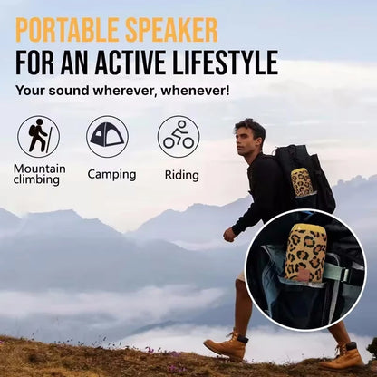 Haut-parleur Bluetooth portable étanche support stéréo extérieur radio TF mini système audio mobile sans fil radio FM