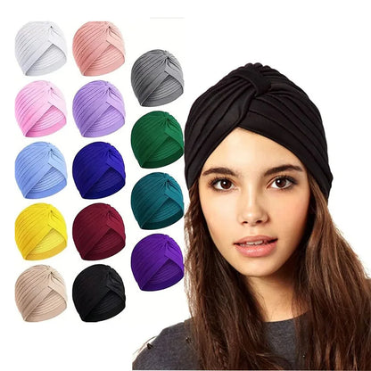 pañuelos para la cabeza, Hijab musulmán, sombreros indios, gorro de quimio para mujer