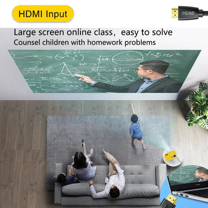 Mini projecteur LED M24 2024 Portable pour la maison, prise en charge de la vidéo 1080P, HDMI, USB, projection pour enfants, prise en charge 640 x 480P