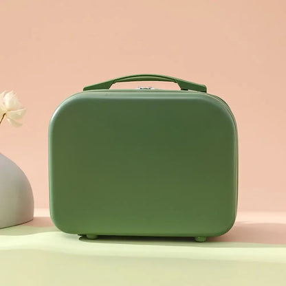 Small suitcase for female luggage, cute 14 inch cosmetic case, small and light, mini storage bag, travel case without combination lock