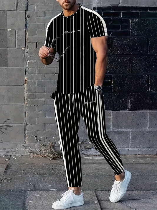 Un nuevo conjunto de ropa de calle de verano  para hombre con estampado