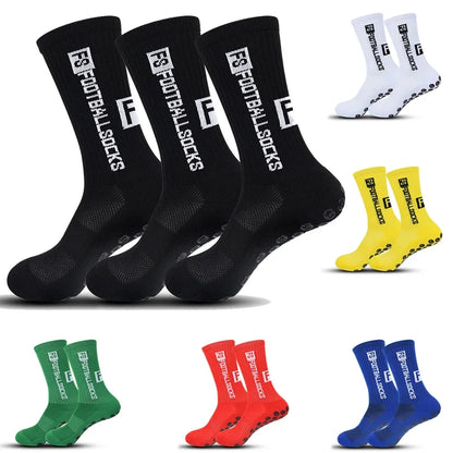 3 pares de calcetines resistentes de fútbol antideslizantes para hombres y mujeres