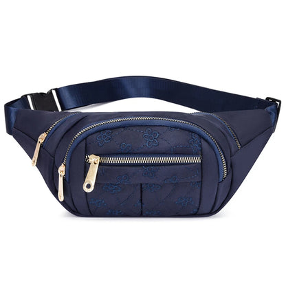 Riñonera de tela impermeable para mujer, bolso cruzado de diseñador, a la moda, tipo banana