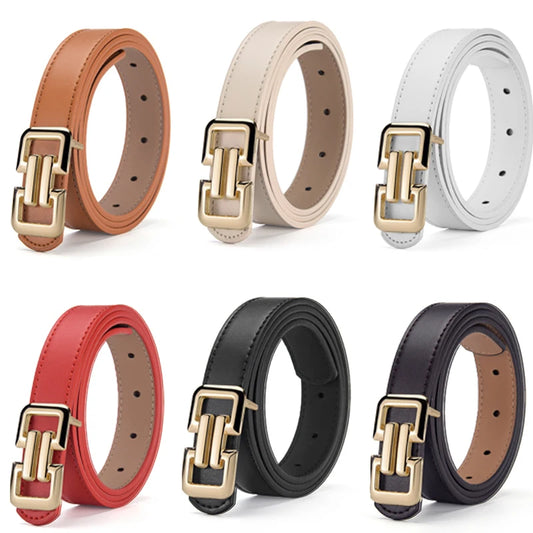 Cinturón colorido para mujer, falda sencilla y versátil, pantalones de pierna ancha