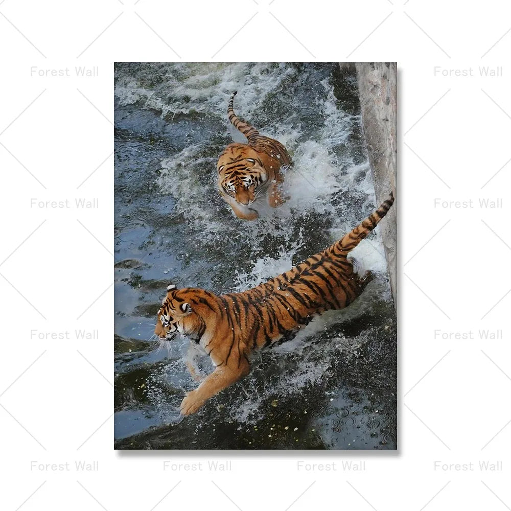 póster moderno de moda de lujo, leopardo, Tigre, perro, imagen artística nórdica, decoración del hogar