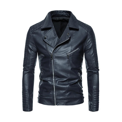 Abrigo de cuero americano para hombre, chaqueta de cuero, Top táctico Retro para motocicleta, abrigo impermeable, novedad de
