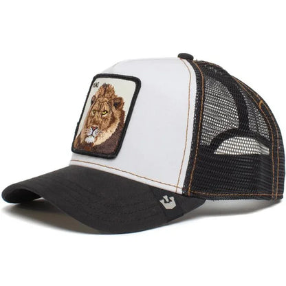 Gorra de béisbol bordada unisex, gorra de tiburón, gorra de animal, gorra de león, gorra de tigre, gorra de gallo, gorras de granja, gorras casuales, gorra de protección solar