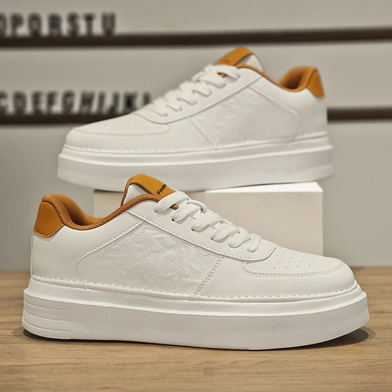 Zapatos de tabla para hombre, moda informal de verano, nueva suela gruesa, altura creciente, ligeros, antideslizantes,