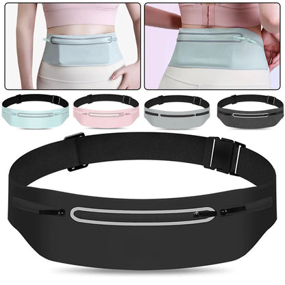 Riñonera impermeable para correr, cinturón ajustable para hombres y mujeres, bolsas ajustadas para correr, portátil, para correr, gimnasio, deportes, bolsa para teléfono móvil