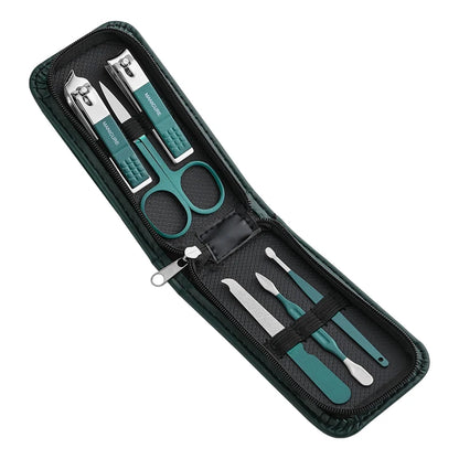 Ensemble de ciseaux à ongles haut de gamme pour la maison, coupe-ongles spéciaux pour hommes et femmes, outils de beauté de manucure, 6 pièces, portable pour la maison