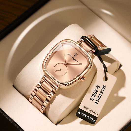 POEDAGAR Luxury Women Watch Waterproof Stainless Steel Quartz Watch for Women High Quality Ladies Watches Elegant Women Watch