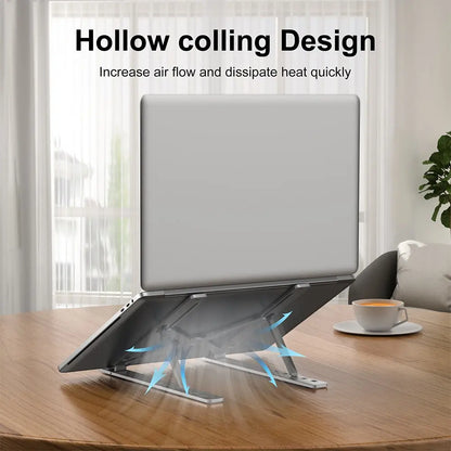 Soporte portátil de aluminio para portátil, soporte para Macbook Air Pro, accesorios, base plegable para portátil