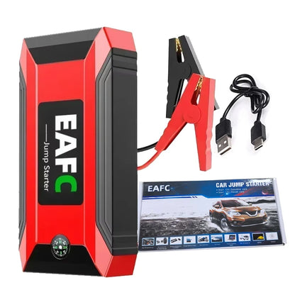 Arrancador de batería portátil para coche EAFC de 12 V, cargador de refuerzo, dispositivo de arranque, iluminación de emergencia automática