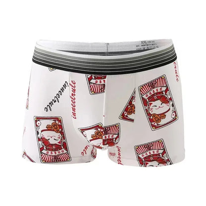 calzoncillos de 5 piezas/bóxer para hombre, lindos para hombre, moda de dibujos animado