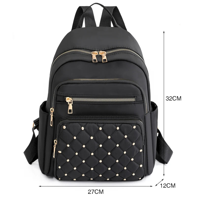 Fashion women backpack high quality nylon backpacks large travel backpack for women big school bags for teenage girls shoulder bag