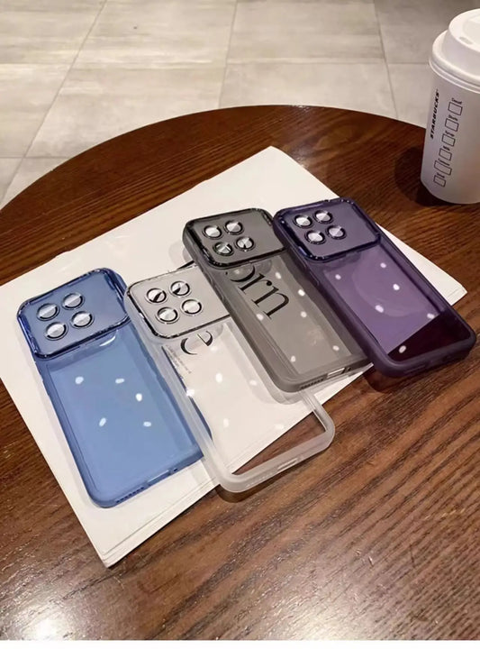 Transparent Silicone Case For Xiaomi POCO X6 Pro Redmi Note 13 Pro 4G 5G note12 Color Camera Lens Protective Phone Case Cover