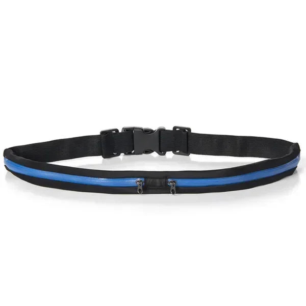 Riñonera ajustable para correr, doble bolsillo, impermeable, cinturón para teléfono, bolsa pequeña de nailon para viajar, ciclismo, senderismo, deporte, gimnasio