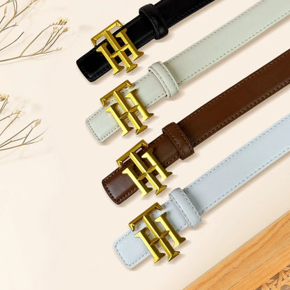 Cinturón con monograma y letras a la moda para mujer