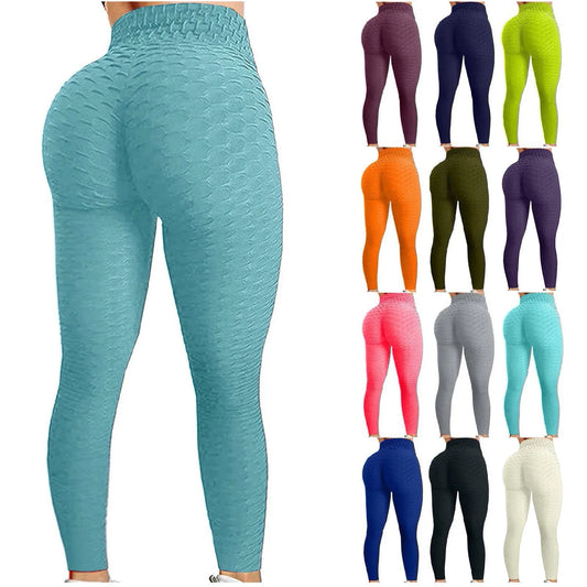 Mallas de Yoga para mujer, pantalones ajustados de cintura alta para correr, deportes de realce, gimnasio, secado rápido, trotar, correr, entrenamiento femenino, pantalones largos