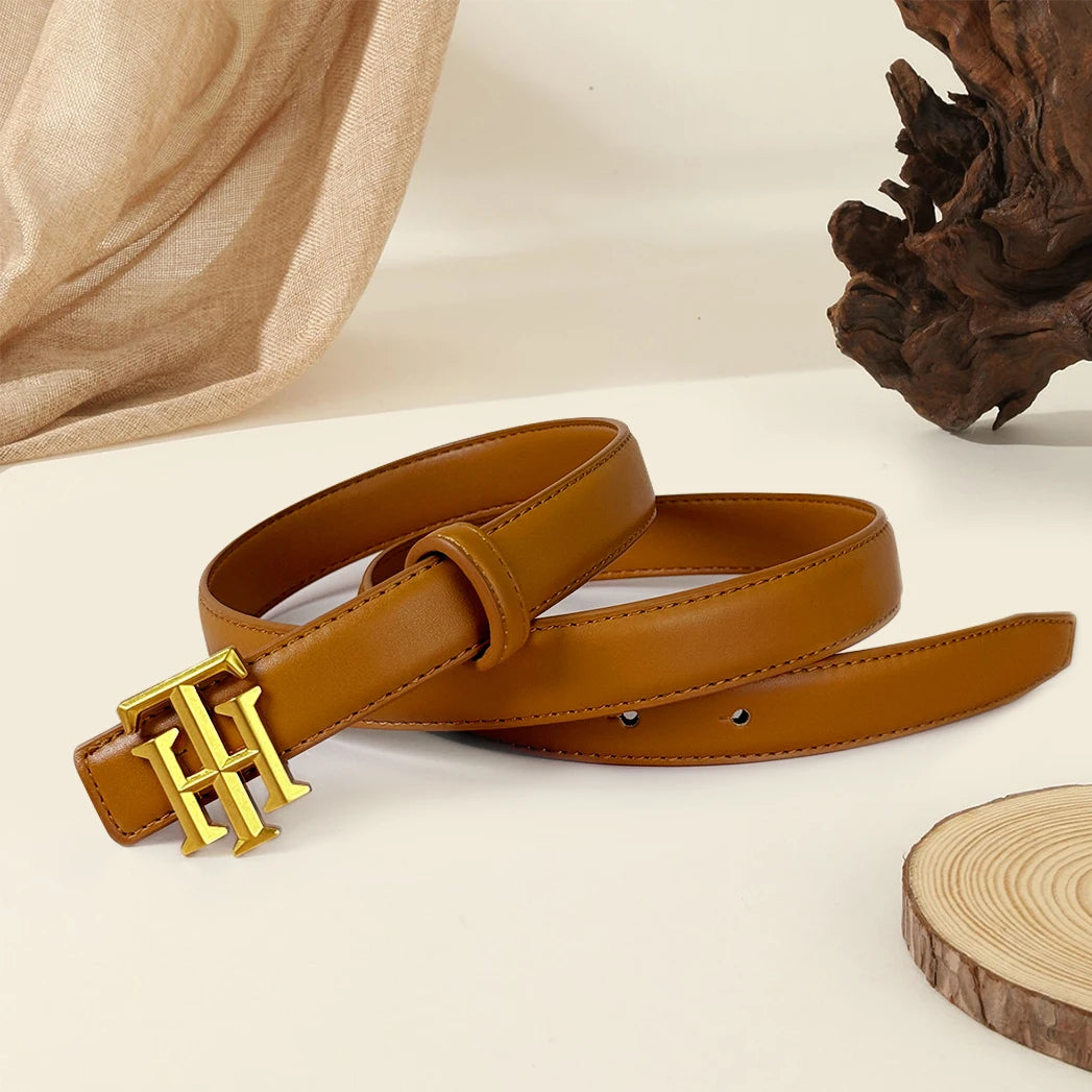 Cinturón con monograma y letras a la moda para mujer