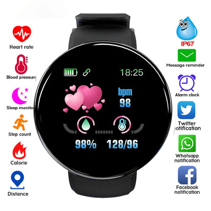 Nuevo reloj inteligente para hombres y mujeres, pulsera inteligente LED