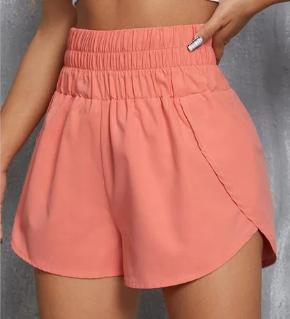 Calzoncillos tipo bóxer para mujer, ligeros, de tiro alto y estilo atlético, para entrenamiento de verano.