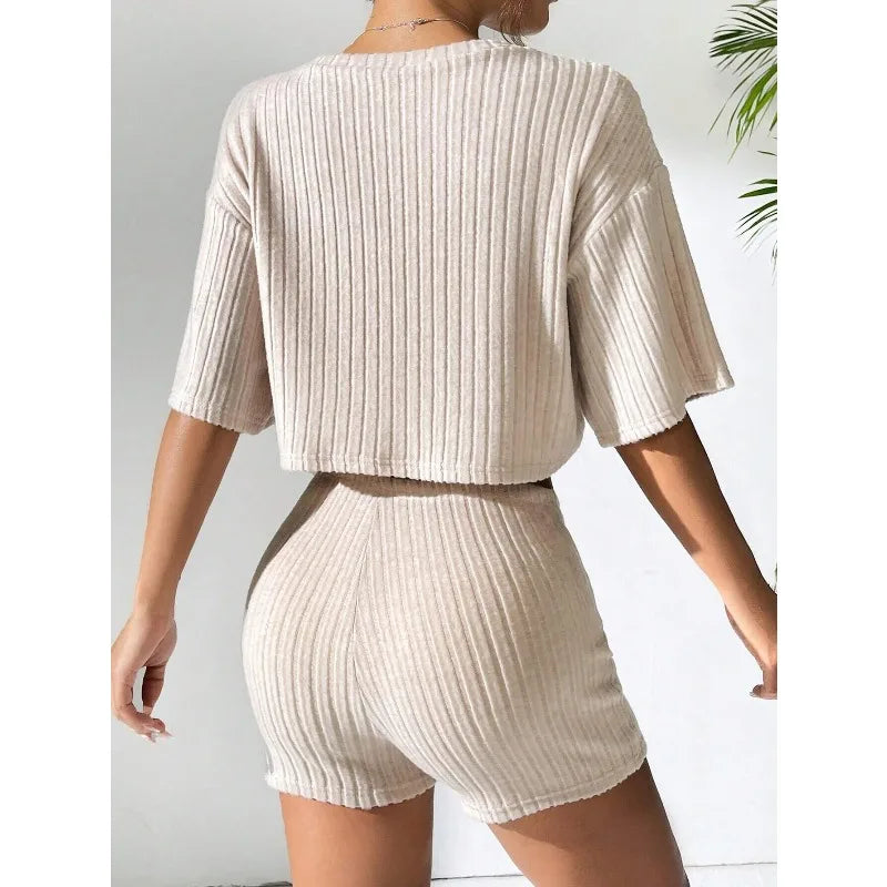 Conjunto de Dos Piezas de Moda Primavera-Verano para Mujer
