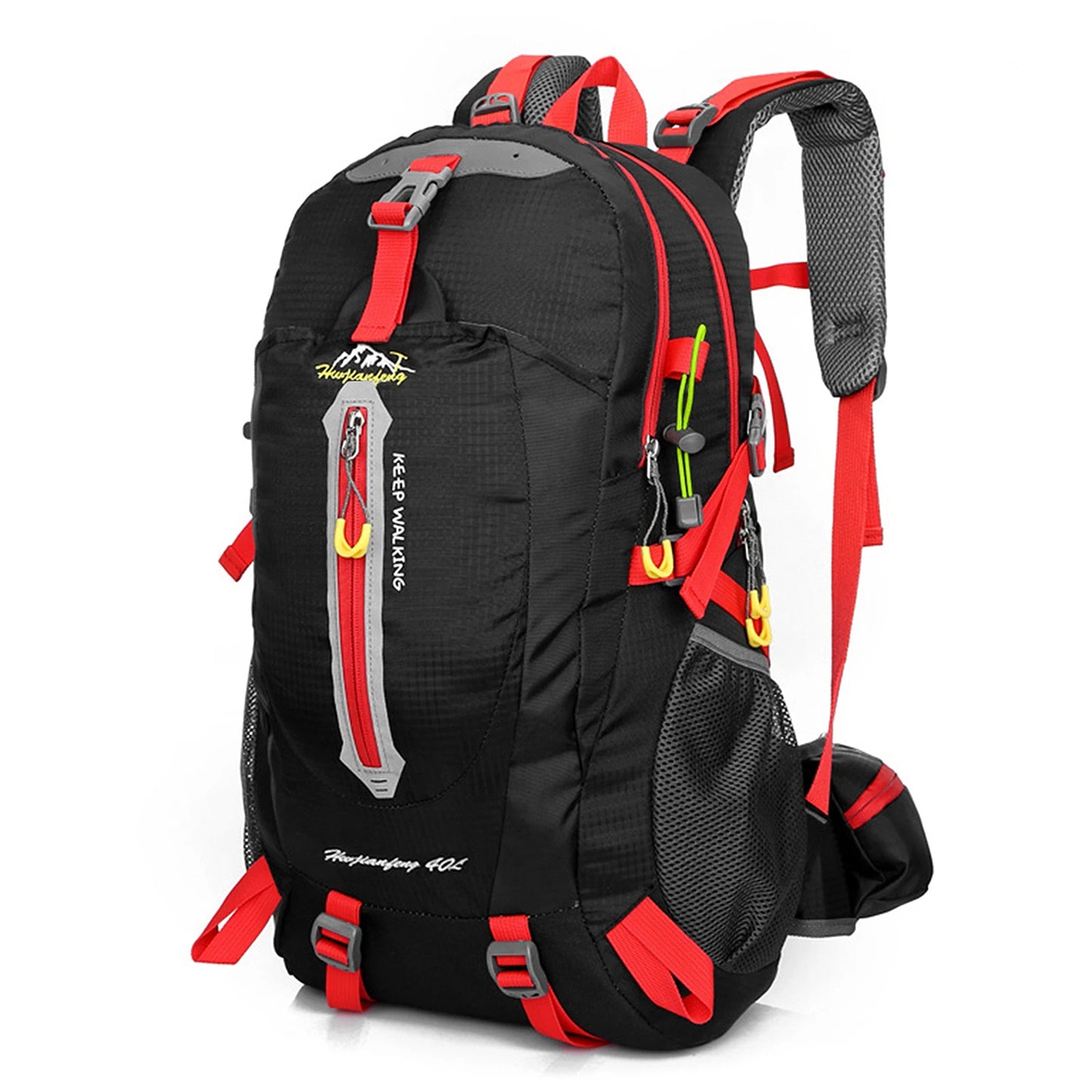 Mochila de viaje resistente al agua de 40L, mochila para acampar, senderismo, portátil, senderismo, escalada, bolsas traseras para hombres y mujeres