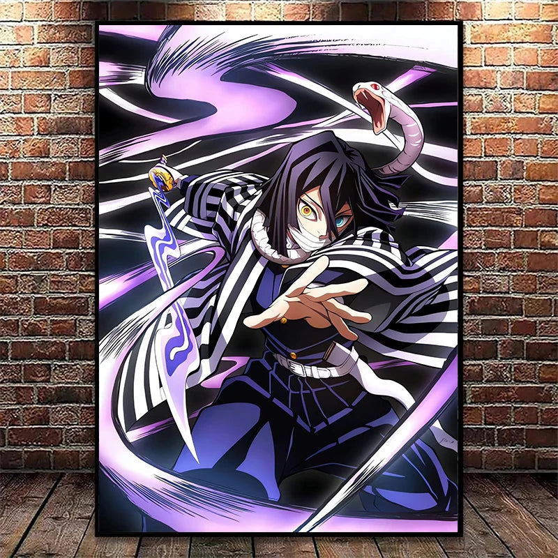 impresiones de decoración del hogar de Nezuko y Tanjiro, pintura en lienzo para sala de estar y dormitorio, regalos Murales