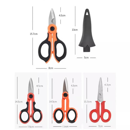 Ciseaux en acier à haute teneur en carbone, outils d'électricien domestique, dénudage de fils, coupe pour tissus, papier a., 2/1