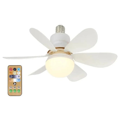 Ventilador de techo LED con control remoto para atenuación, adecuado para sala de estar, estudio, uso doméstico