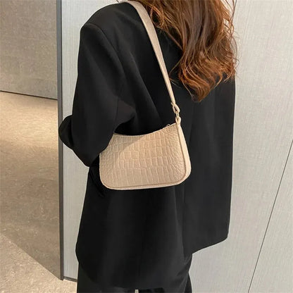 Bolso de mano de lujo con diseño de axila de fieltro para mujer