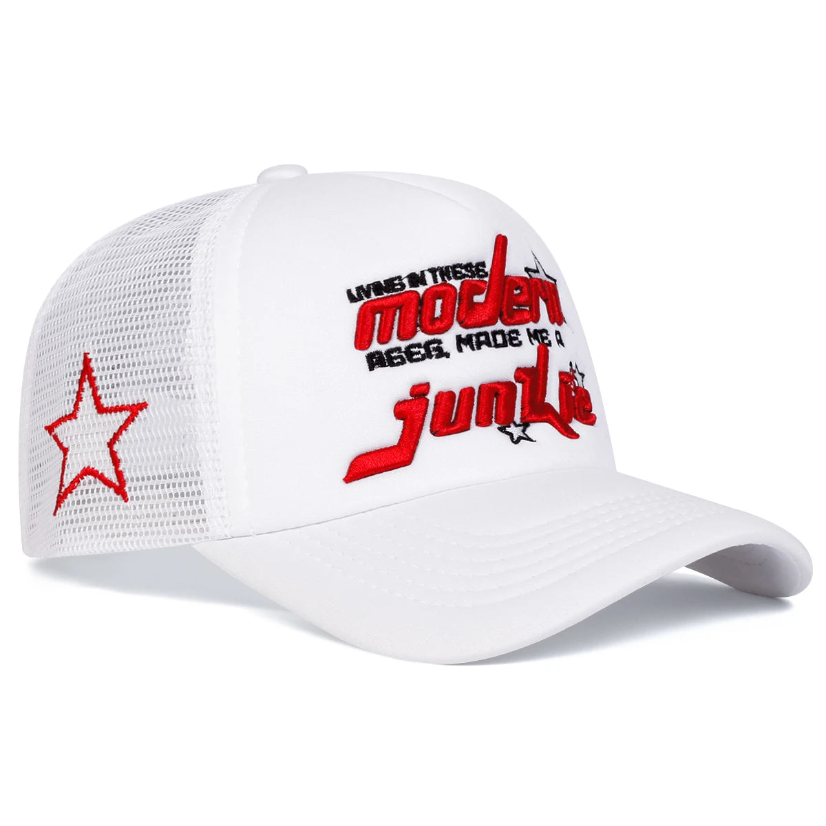 Gorras de red de béisbol con bordado modernas Unisex, sombreros casuales ajustables para exteriores para primavera y verano